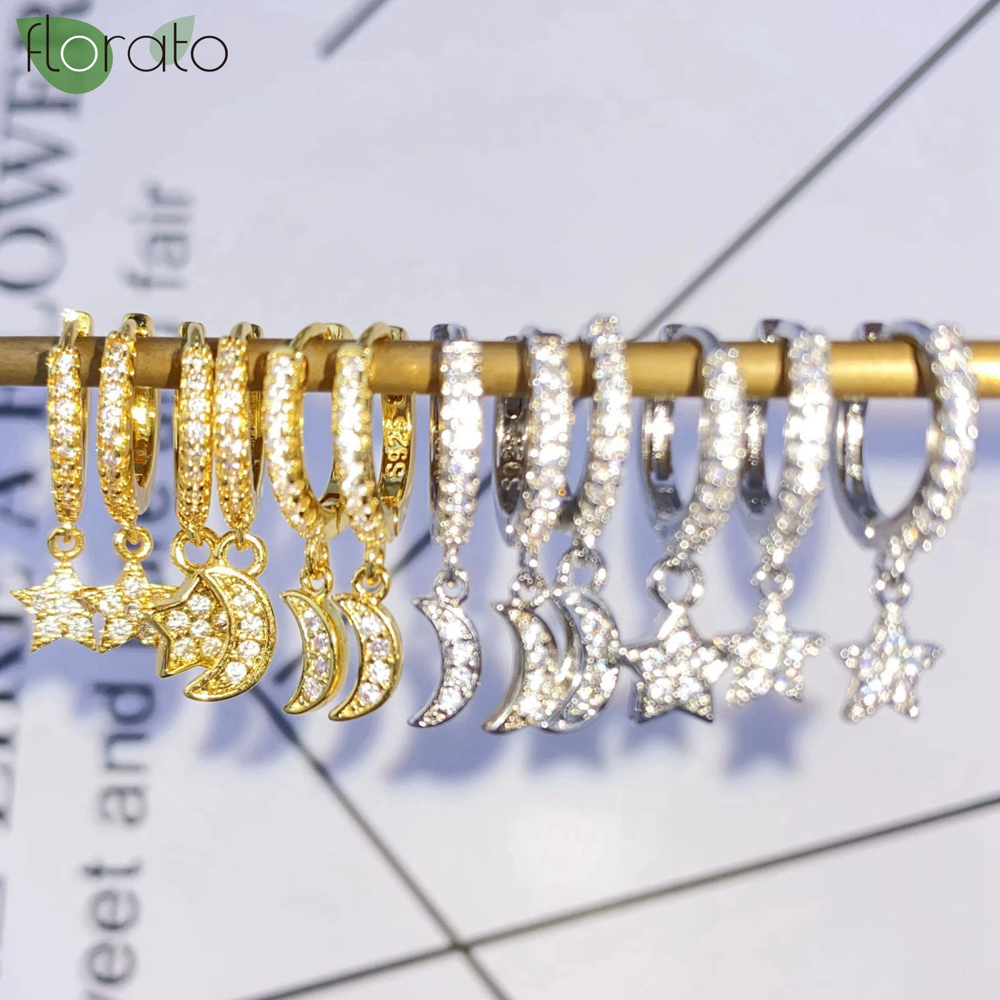 925 Sterling Silver Needle Little Huggies Hoop Earrings for Women Tiny Crystal Zirco Pendant Cartilage Earrings Piercing Jewelry