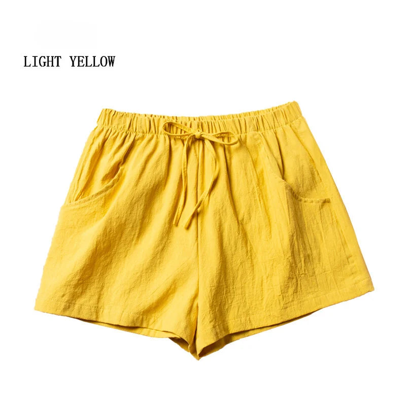 Casual Linen Workout Shorts