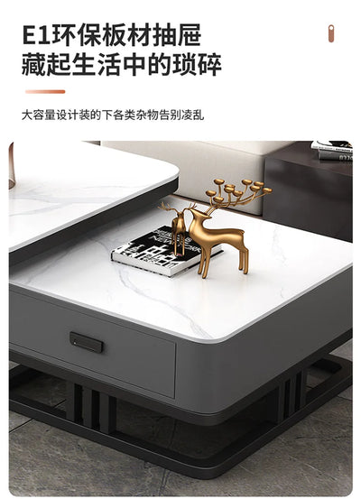 Nordic Aesthetic Coffee Table Living Room Light Luxury Designer Clear Unique Side Table Modern Simple Mesas Bajas Furniture