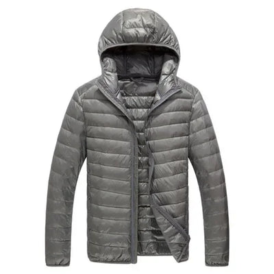 2024 Fall And Winter New Collar Lightweith Warm Down Jacket Royal Blue Black Gray Green Male Down-Filled Coat  Large Size Does N