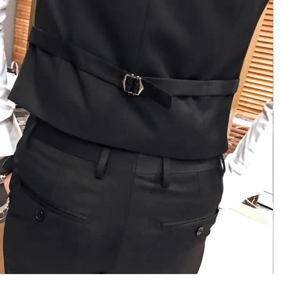 M-5XL Plus Size Men's Slim Fit Mens Suit Vest Casual Suit Vest Man Formal Businss Vests Male Waistcoat Gilet Homme XXXXXL
