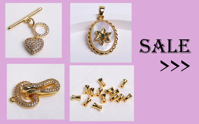 18K Real Gold Plated Purple Zircon Crystal Pendants For Necklace,Fancy Charms For Jewelry Making Supplies DIY Accessories