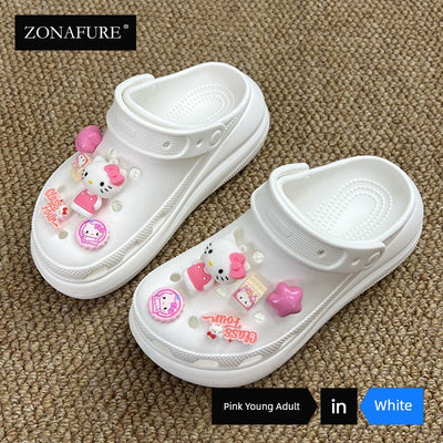 [Shoes Not Included] Hole Shoes Accessories Shoe Ornament Shoe Buckle Decorative Dopamine Y2g Accessory Baroque Suit