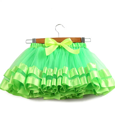 Baby Tutu Skirt Infant Girls Colorful Rainbow Tulle Skirt Princess Mini Dress Children Clothing Pettiskirt Toddler Cloth