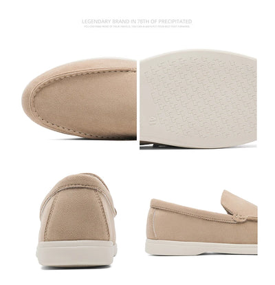 Men's Casual Shoes Cow Suede Genuine Leather Men Classic British Style Loafers Moccasins Mens Light Comfortable Driving Flats