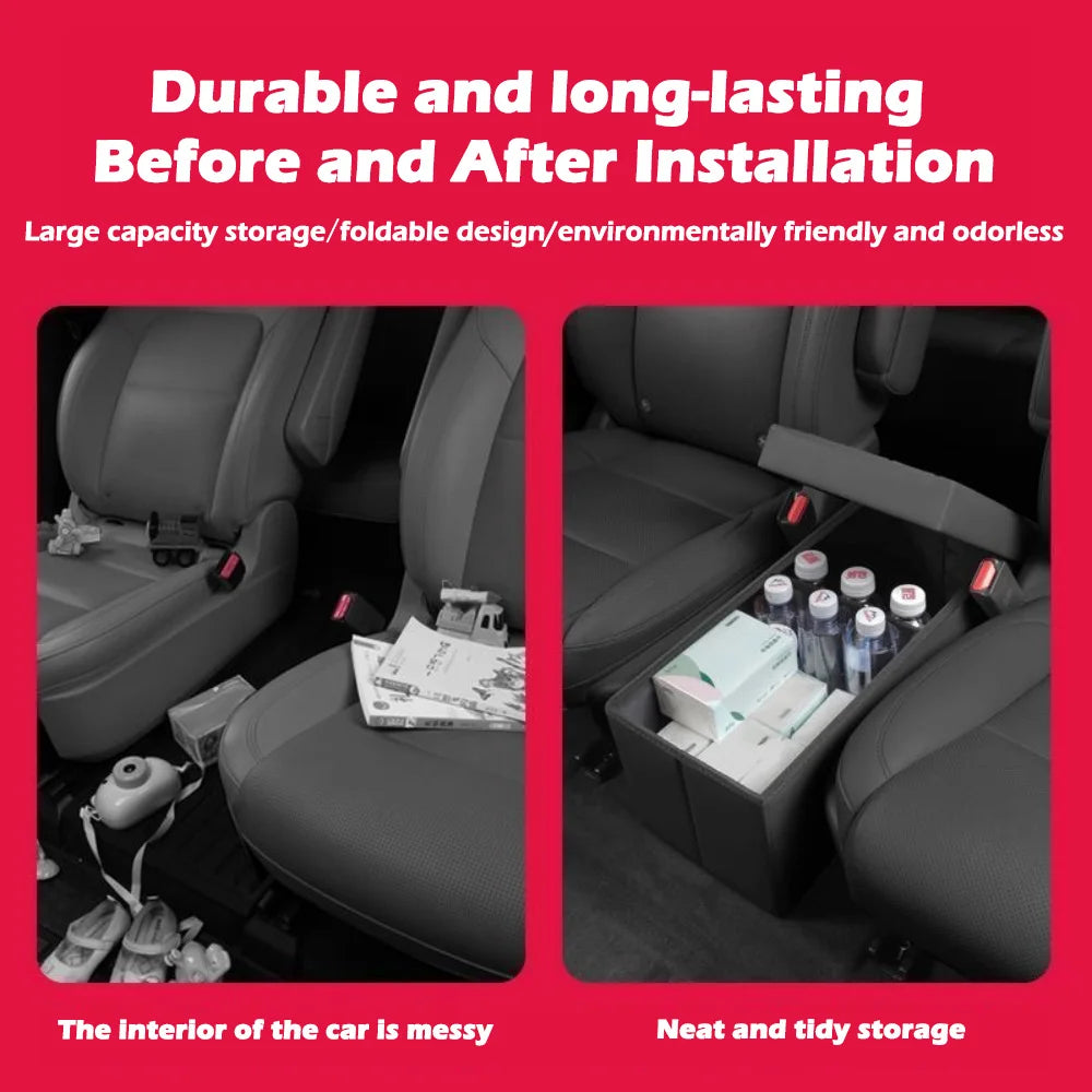 2nd Row Car Seat Organizer for Hyundai Palisade 2023-2025 Console Organizer Backseat Box Dog Toy Box Storage Bin