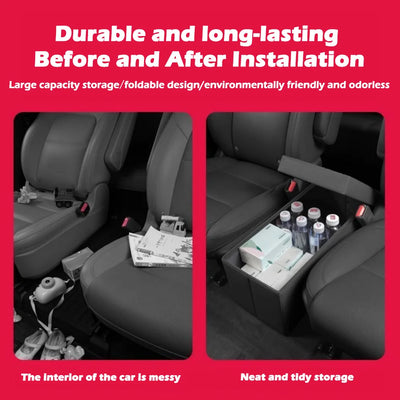 2nd Row Car Seat Organizer for Hyundai Palisade 2023-2025 Console Organizer Backseat Box Dog Toy Box Storage Bin