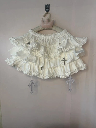 Gothic Y2k Elastic Waist Harajuku Y2k Short Skirt