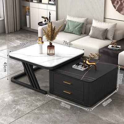 Nordic Aesthetic Coffee Table Living Room Light Luxury Designer Clear Unique Side Table Modern Simple Mesas Bajas Furniture