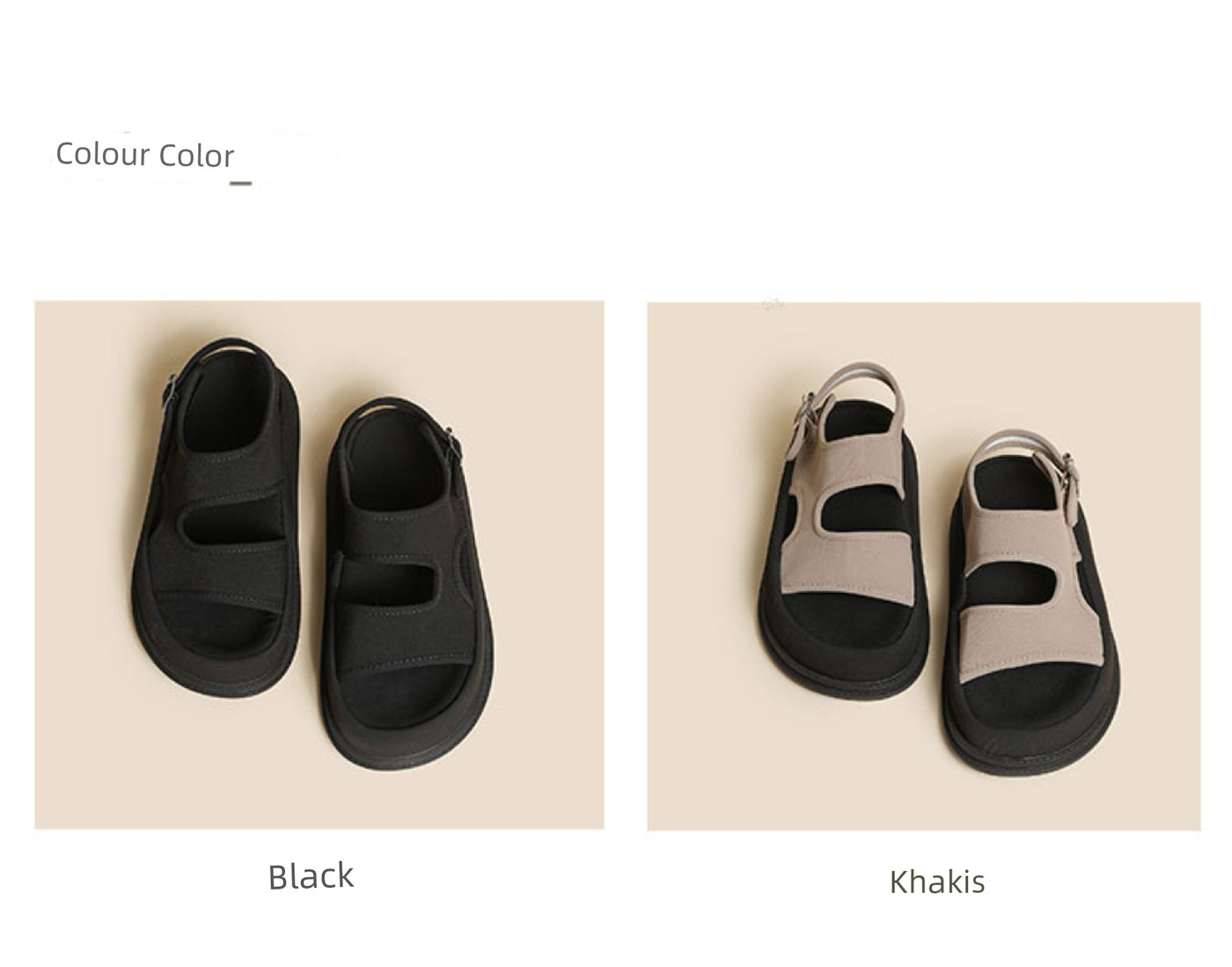 Soft Elastic Thick Sole Elastic Band Slip-on Casual Sandals