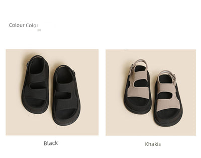 Soft Elastic Thick Sole Elastic Band Slip-on Casual Sandals