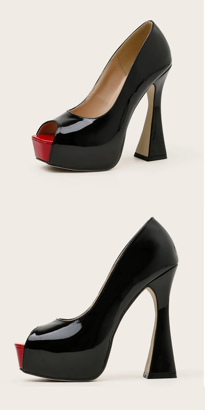 Elegant Pearl Shallow Women's Shoes 2025 Fashion Peep Toe Platform Ladies Thin High Heels Party Dress Pumps Shoes