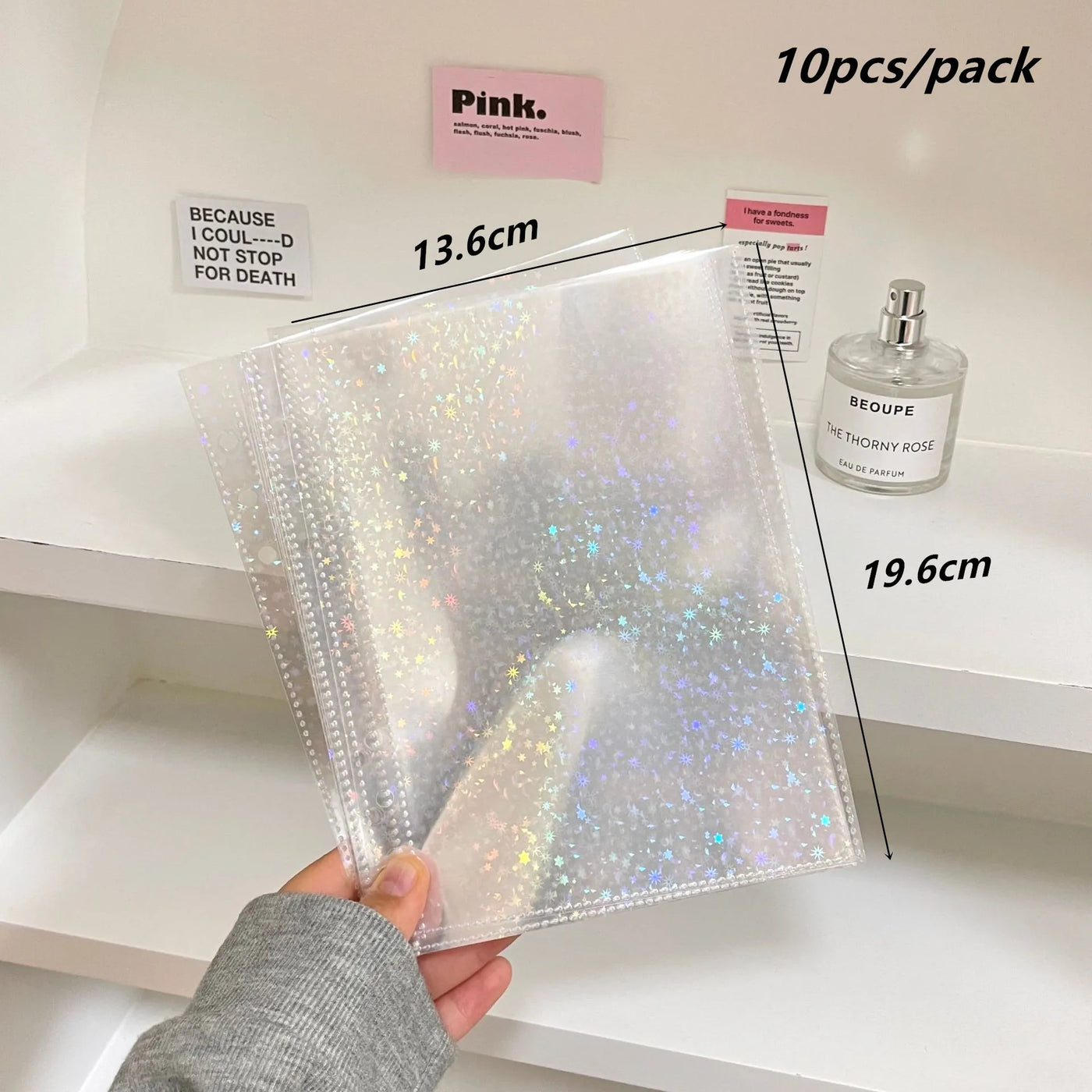 MINKYS 10PCS/Pack Butterfly Little Puppy Kpop Photocard A5 Binder Sleeves Idol Photo Card Holder Photocards Album Storage Bag