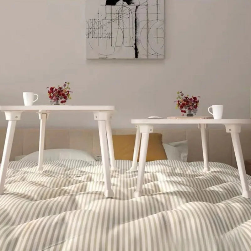 Foldable Laptop Bed Table Lap Table with Cup Holder Drawer Tablet Stand Laptop Bed Tray Table Portable Lap Table Foldable Legs