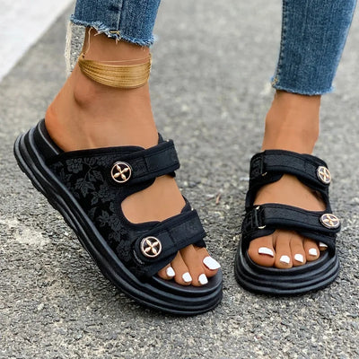 New Women Casual Roman Designer Platform Sandals Flats Summer Outdoor Shoes Beach Comfortable Sandals 2024 Trend Shoes for Women