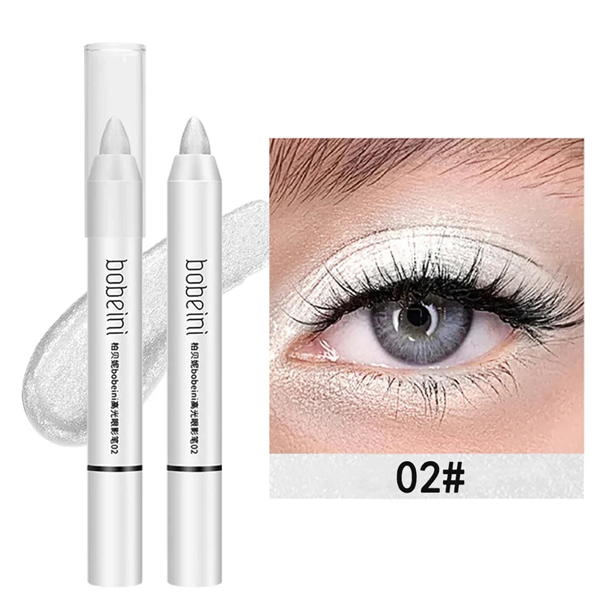 Highlight Eyeshadow Pencil – Waterproof, High-Pigment, Crease-Proof, Matte & Shimmer, One-Swipe Glow for Daily, Party makeup