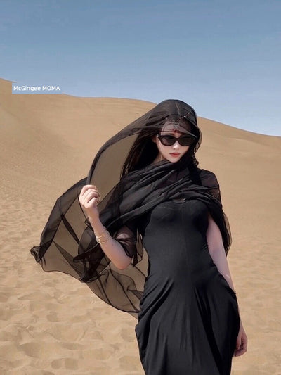 Egypt Dubai Scarf Middle East Scarf Scarf Travel Wear Wear Veil Beach Holiday Shawl Summer Cotton and Linen Scarf