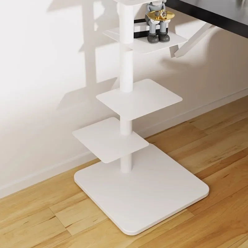 9- Layers Creative Bookcases Iron Rotating Invisible Spiral Bookshelf Living Room Display Shelf Household Corner Room Furniture