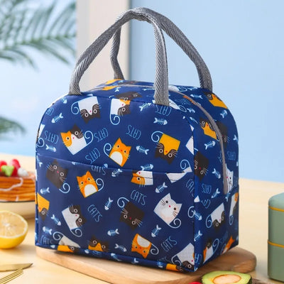 Cartoon Picnic Tote Lunch Bag Portable Insulated Thermal Heat Children'S Bento Bag Kid School Lunch Box Bags Cooler Ice Pack New