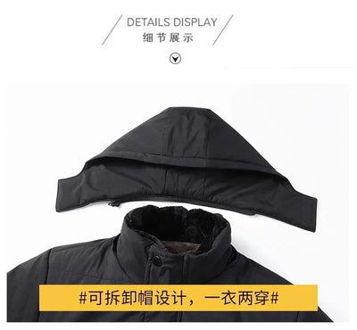 Winter Jacket Men Thicken Warm Parkas Hooded Coat Fleece Man's Jackets High Quality Outwear Jaqueta Masculina Drop Shipping