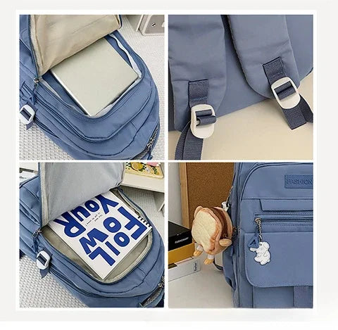 Women Backpack Boys Girls School Backpack for Teenage Youth Girls Kawaii Student Kids Rucksack Laptop Books Bag Bolsas Mochila