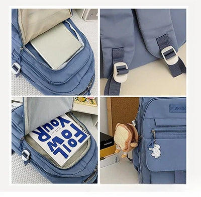 Women Backpack Boys Girls School Backpack for Teenage Youth Girls Kawaii Student Kids Rucksack Laptop Books Bag Bolsas Mochila