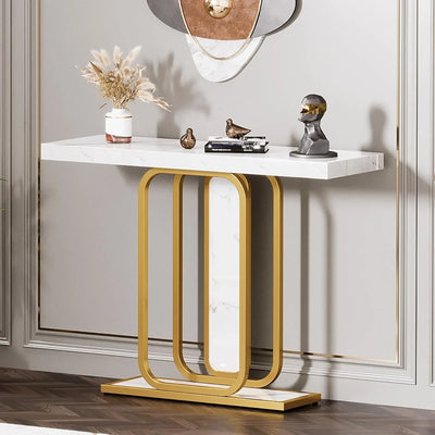 Modern Console Table, Entrance Table, Foyer Table for Entrance, Living Room, Hallway(without light strip)