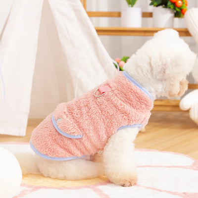 Winter Dog Jacket Warm Plush Dog Cat Vest Clothes for Puppy Kitten Sweater Chihuahua Yorkies Clothing Small Medium Dogs Pet Coat