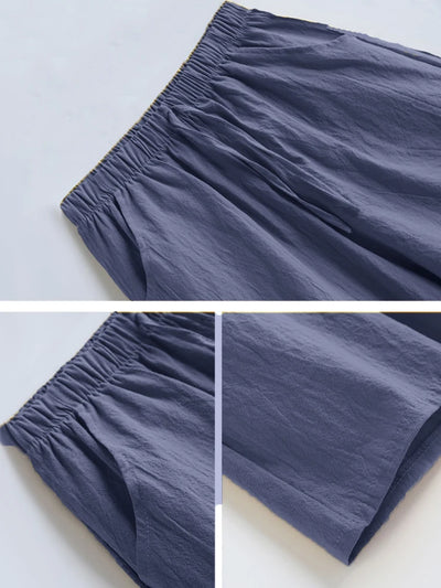 Casual Linen Workout Shorts