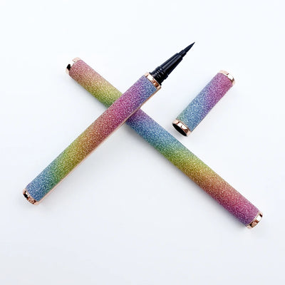 2 in 1 Lash Glue & Eyeliner Waterproof Long Lasting self adhesive Glue False Eyelashes Black Liquid Eyeliner Glue Pen