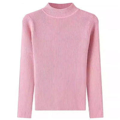 Fashion Women Long Sleeve Knitted Sweater Female Y2K Pullover Tops Spring Autumn Blouses For Women Slim Basic Shirt Jumper