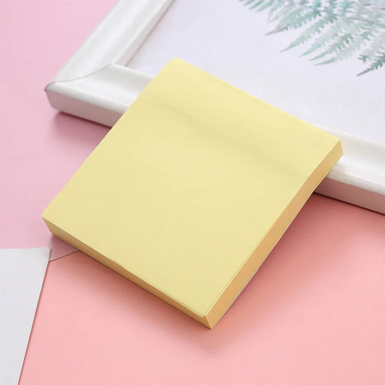 100Sheet Colorful Self-Stick Sticky Notes Pastel Sticky Notes Notepad Planner Sticker Memo Pad Stationery School Office Supplies