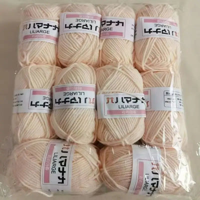 Soft Milk Cotton Knitting Yarn Set Multi Color Handmade Knitting Cotton Yarn For DIY Crochet Scarf Sweater Hat Doll Craft