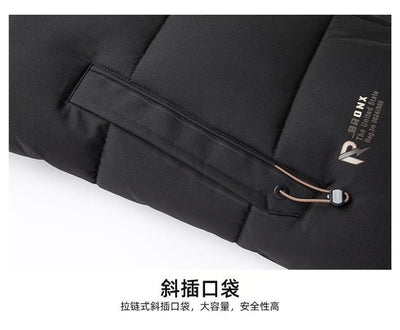 2024 Autumn and Winter New Fashion Trend Thick Warm Hooded Cotton-Padded Jacket Men's Casual Loose Comfortable Plus Size Coat