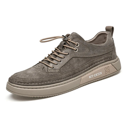Italian Genuine Leather Casual Shoes White Oxford shoes Mens Sneakers Outdoor Walking Shoes Men's Business casual leather shoes