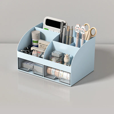 Desk Drawer Storage Box Stackable Dustproof Office Supplies Student Desk Organizer Stationery Holder Office Supplies