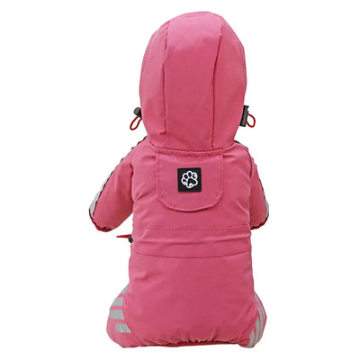 Waterproof Pet Clothes PU Dog Raincoat with Hood for Small Medium Dogs Cats Jacket Chihuahua Hoodie Poodle Pug Jumpsuit Outfits