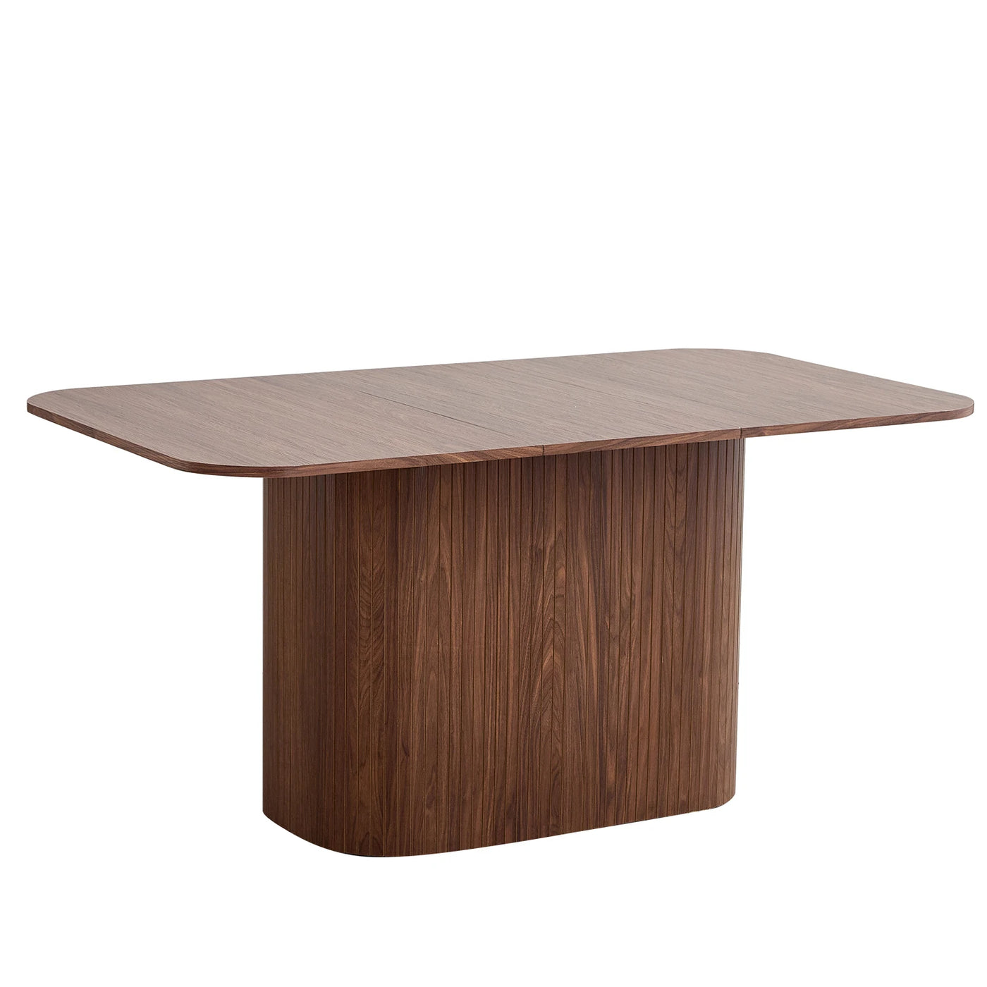 Nordic Solid Wood Dining Table, Corrugated Base Home Dining Table, Simple Kitchen / Dining Table, for 4 - 6 People