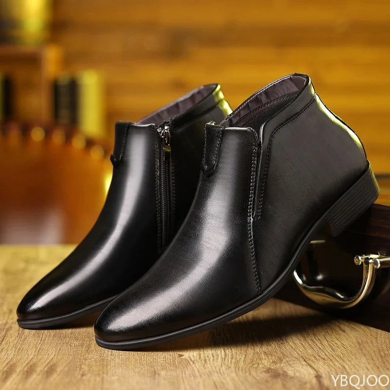 New spring Men Elegant minimalist comfortable Dress Shoes Men Formal Retro Fashionable versatile Pointed Toe Business Shoes