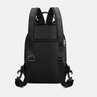 Men Nylon Small Backpack Rucksack  Multi-Functional Casual Travel Male Messenger Cross Body Chest Bags Knapsack Daypack