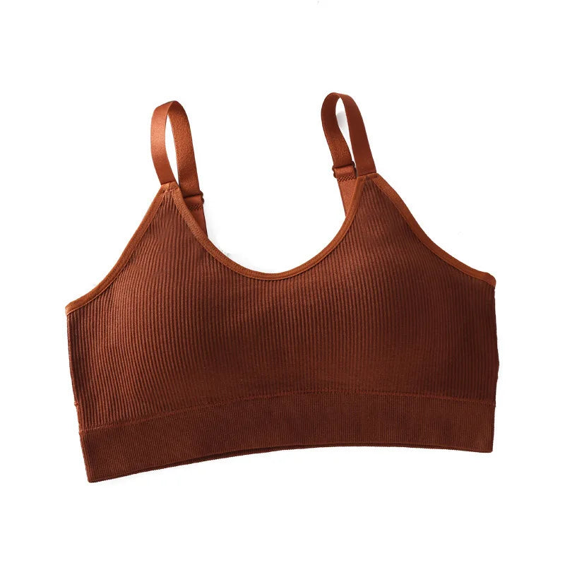 Women Seamless Bra Beautiful Back Sport Underwear Elastic Fitness Crop Top Yoga Vest Breathable Athletic BrassiereCasul Wear