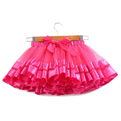 Baby Tutu Skirt Infant Girls Colorful Rainbow Tulle Skirt Princess Mini Dress Children Clothing Pettiskirt Toddler Cloth