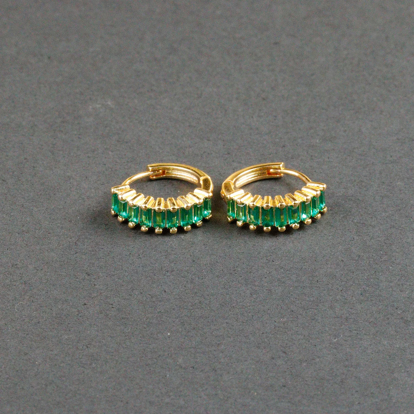 Fashion Multicolor Zircon Crystal Small Hoop Earrings Women Stainless Steel Flower Square Cartilage Earring Piercing Jewelry