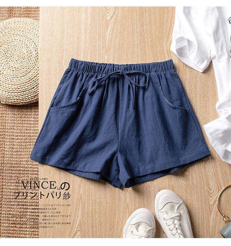 Casual Linen Workout Shorts