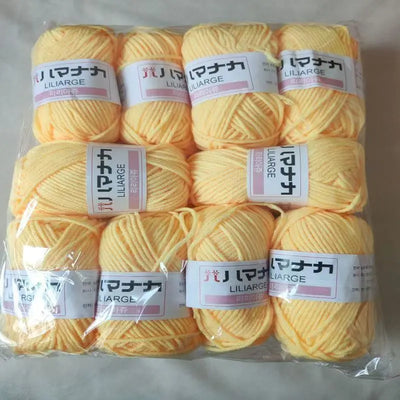 Soft Milk Cotton Knitting Yarn Set Multi Color Handmade Knitting Cotton Yarn For DIY Crochet Scarf Sweater Hat Doll Craft