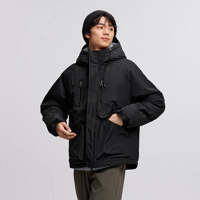 Semir Cotton-Padded Jacket Men 2024 Winter Waterproof, Oil-Resistant, Stain-Resistant and Windproof Outerwear Loose
