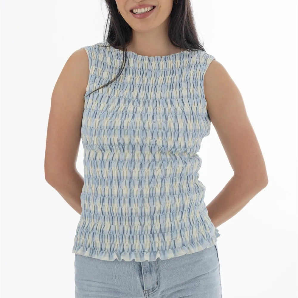 Shirred Tank Top