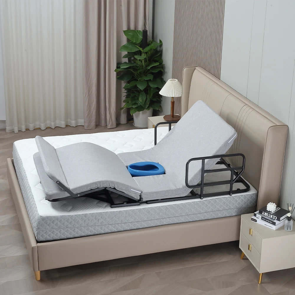 Home Caring Single Lifting Auxiliary Electric Adjustable Bed For Elderly And Disabled