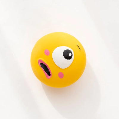 1pc/3pcs/set Dog Sounding Toy With Cute Big Eyeball Design,Pet Durable Latex Chew Interactive Training With Squeaky Dog Toy Ball