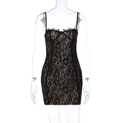 Hugcitar Black Sleeveless Slip Floral Print Sexy Bodycon Slim Mini Prom Dress Summer Women Fashion Y2K Clothes Party Nightclub